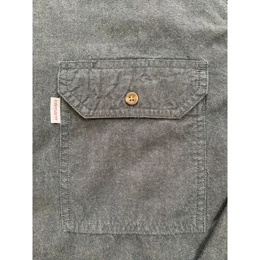 EUC Carhartt Mens Relaxed Fit Long Sleeve Button Down XL - Picture 3 of 4